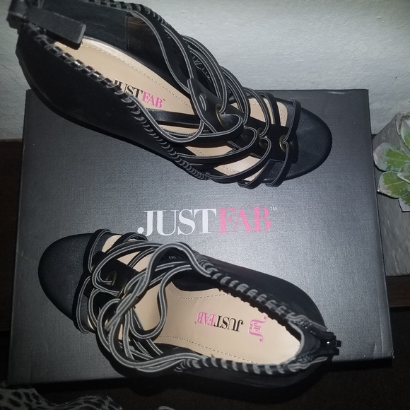 justfab strappy heels